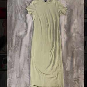 Small Sage Tight Shin-Length Dress